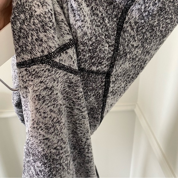 LULULEMON Hi-Rise Wunder Under Black White Speckle Splattered Brushed Leggings - Picture 5 of 6